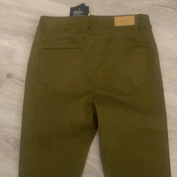 🏴 Vero Moda High waisted green skinny pants / jean  size small - Picture 13 of 14